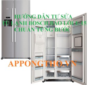 Lỗi E15 có liên quan cảm biến nhiệt độ tủ lạnh Bosch không?